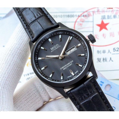 128584_美度MIDO精品男士腕表，经典大三针设计 高仿美度腕表 精仿美度手表 原版美度钟表 A货美度腕表 原单美度腕表