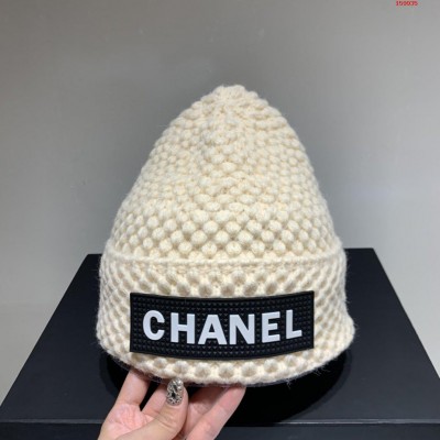 Chanel香奈儿针织毛线帽跑量款保暖 高仿品牌帽子 精仿品牌帽子 原版品牌帽子 A货品牌帽子 原单品牌帽子