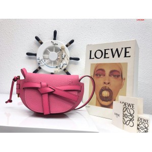 10182_荔枝纹Loewe最新新色蔷薇粉罗 哪里可以用买高仿罗意威包包? 精仿罗意威女包 原版罗意威女包 A货罗意威女包 原单罗意威女包