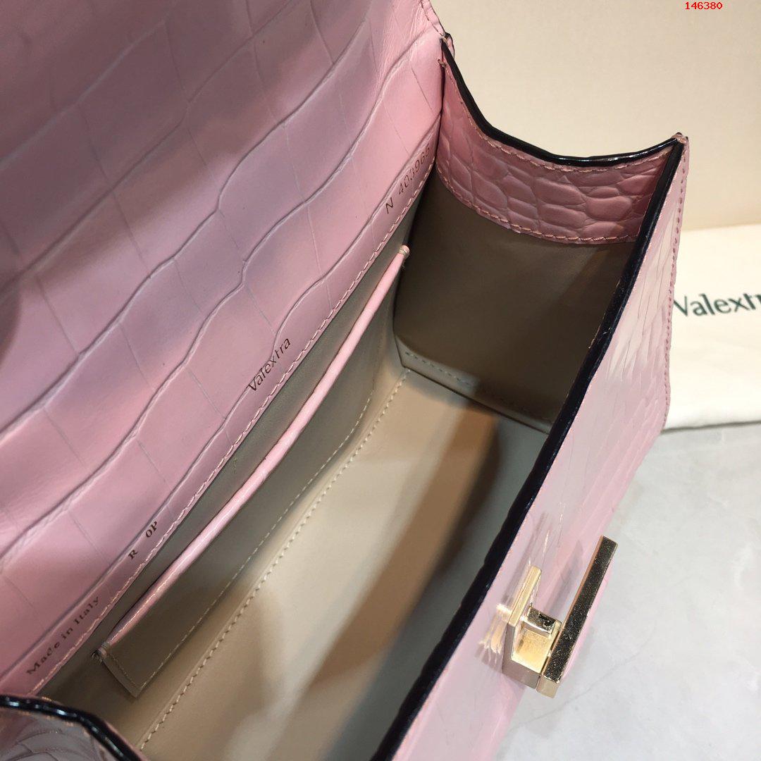 粉色小号Valextra瓦莱意大利Superbags包 高仿瓦莱克斯包包 