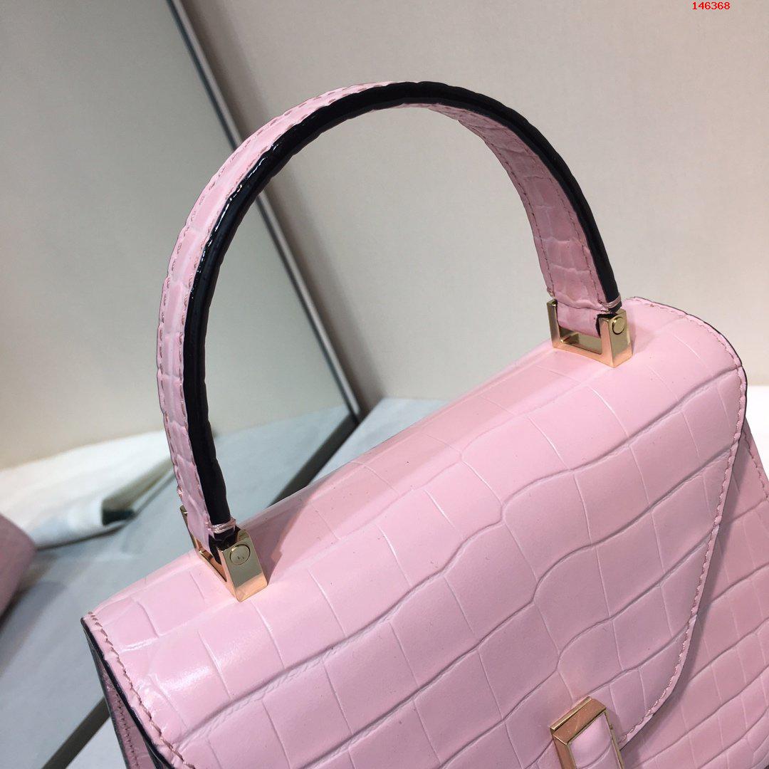 粉色小号Valextra瓦莱意大利Superbags包包 A货瓦莱克斯女包 
