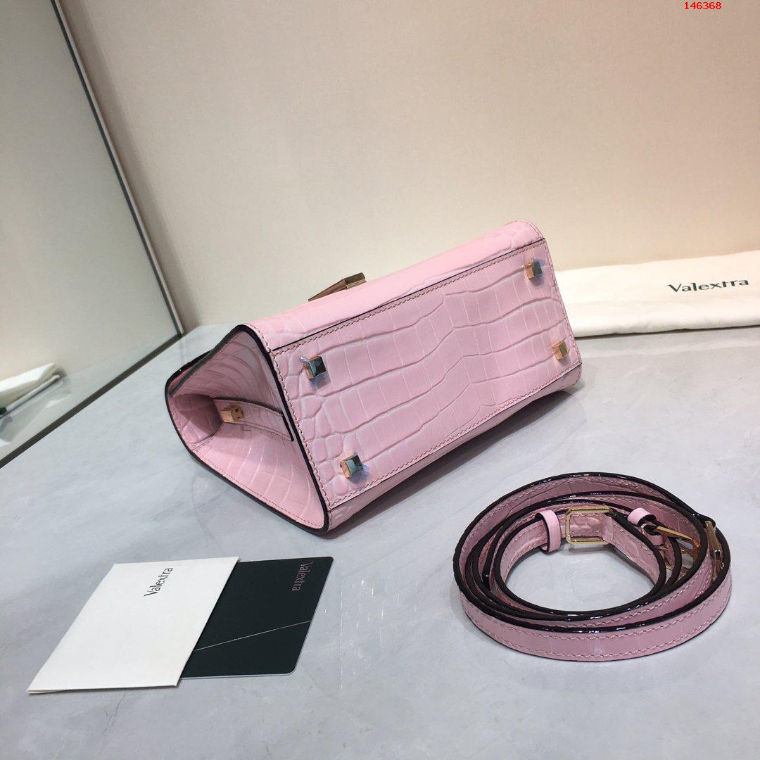 粉色小号Valextra瓦莱意大利Superbags包包 A货瓦莱克斯女包 