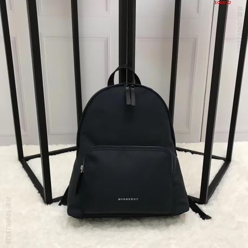 高仿巴宝莉男包 Burberry皮革饰边双肩包高仿巴宝莉男包巴宝莉男包图片 108032