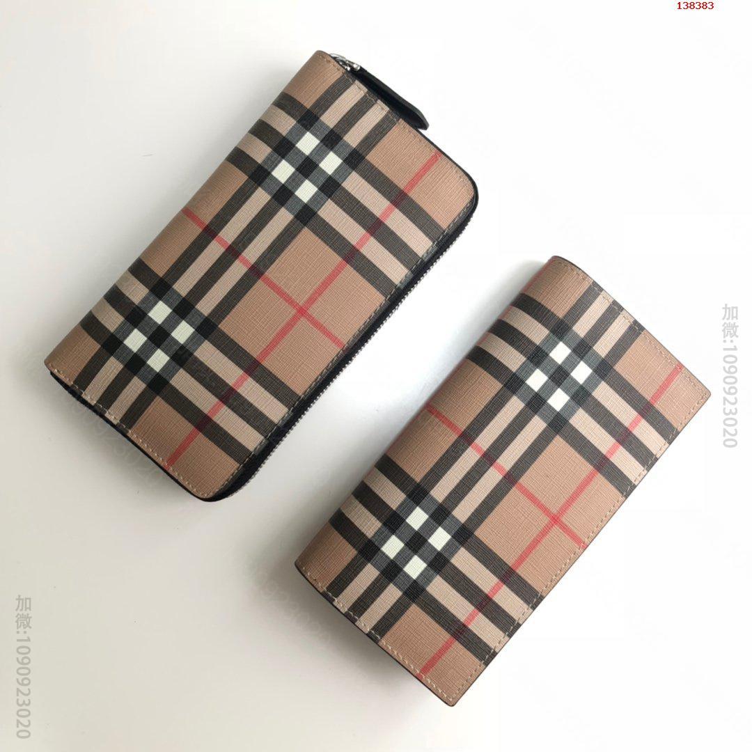 高仿巴宝莉钱包  巴宝莉钱包Burberry巴宝莉钱包Vintage格纹环保帆布全拉链钱巴宝莉钱包图片 138383