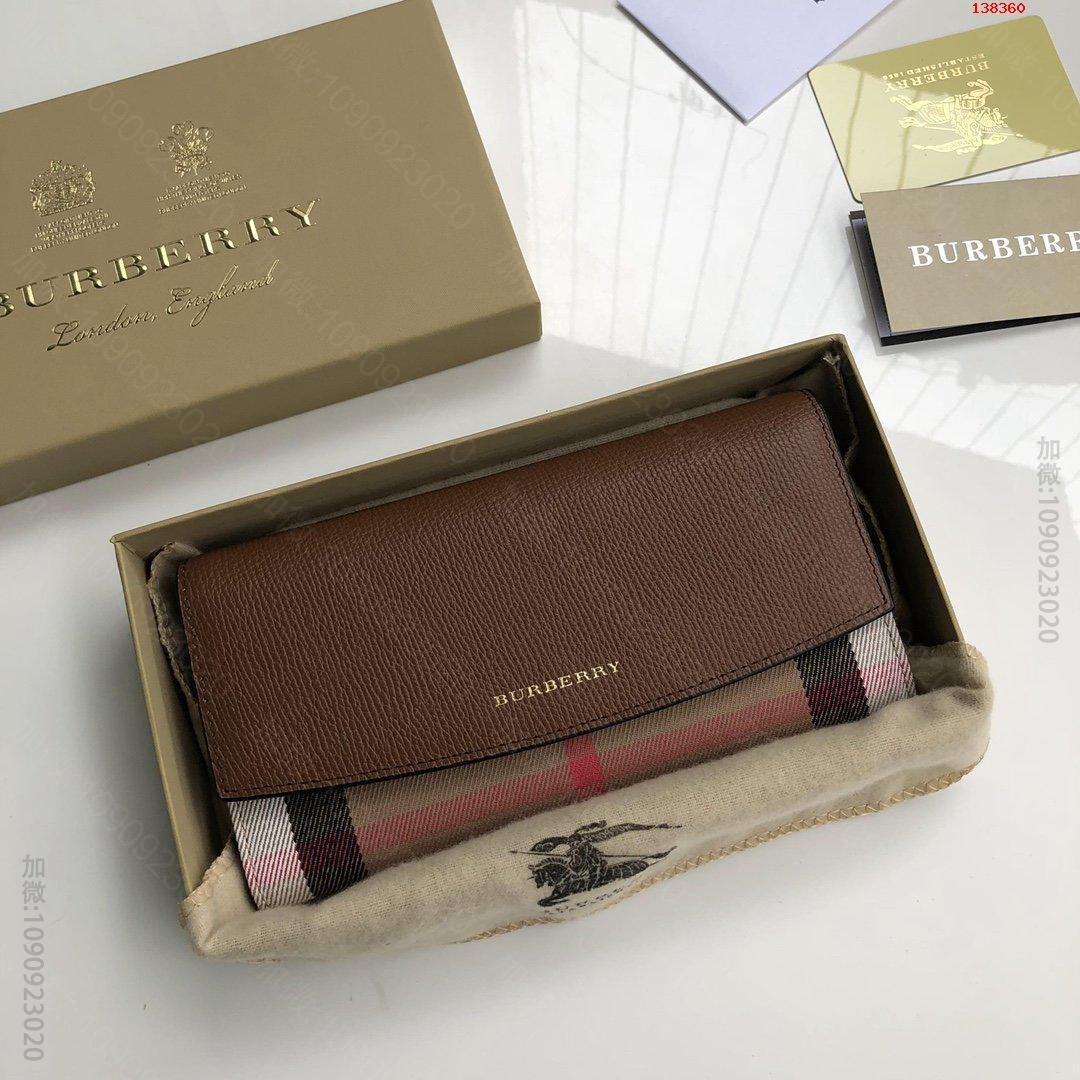 巴宝莉钱包Burberry巴宝莉格纹钱包采用进口手掌纹牛皮柔软的进口小巴宝莉钱包图片 138360
