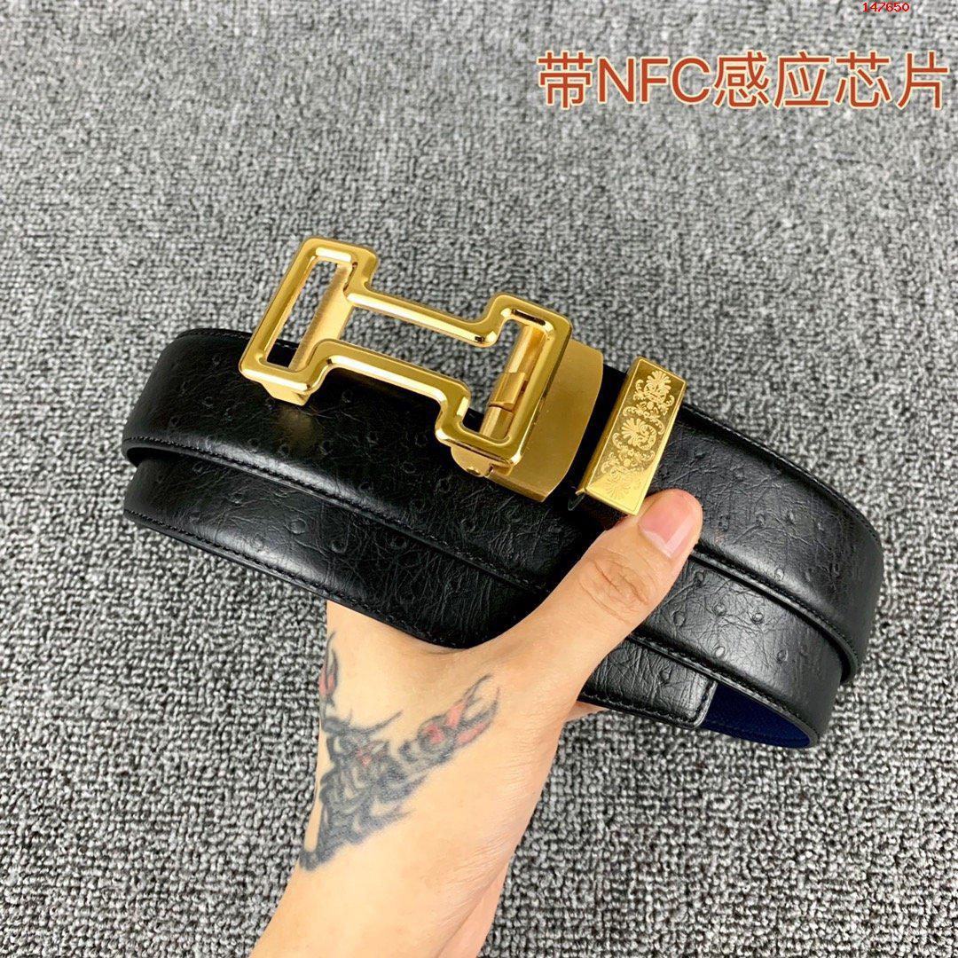 爱马仕NFC扫描皮带尾部就可链接跳入官方网站高端