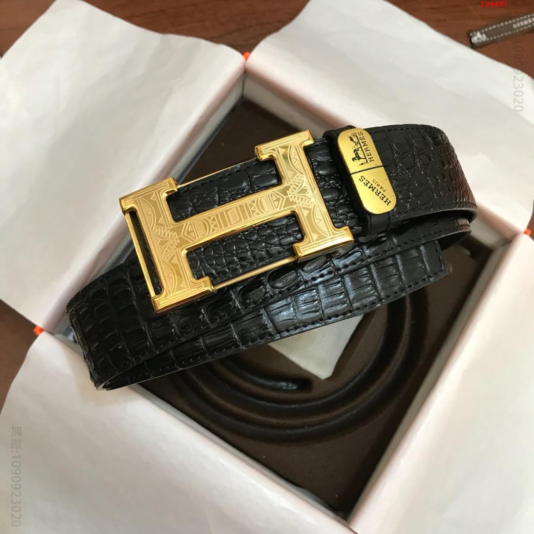 爱马仕正版官网同步新款同步精钢扣锻造，双面进口皮，小鳄鱼