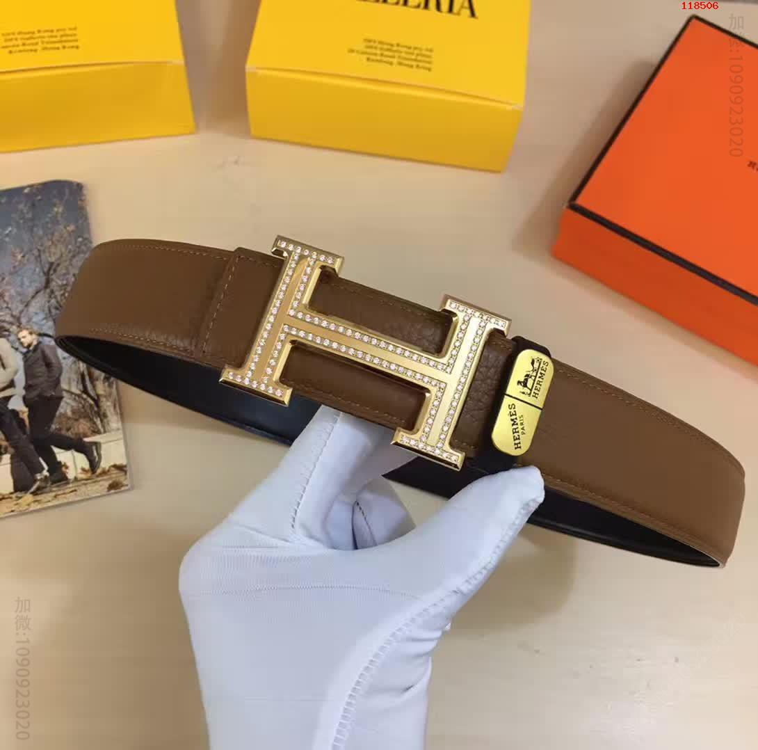 爱马仕正版同步双排钻扣系列经典版型精品品质 高仿爱马仕皮带