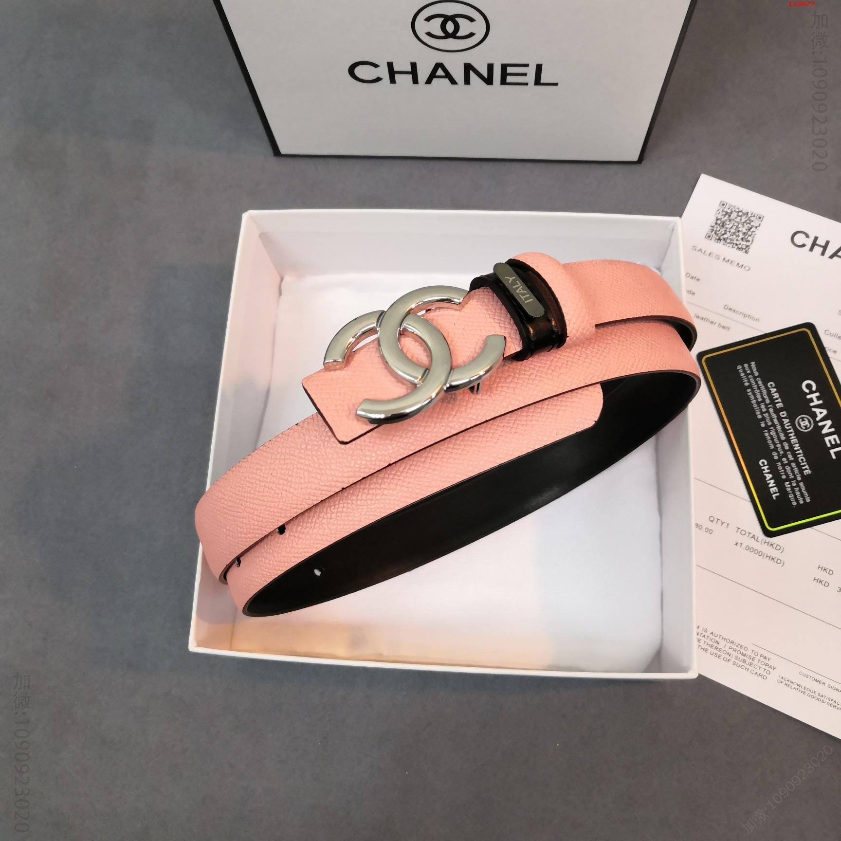 CHANEL高仿香奈儿腰带小香经典版型新款官网同步2.5cm双面手掌纹原产香奈儿腰带图片