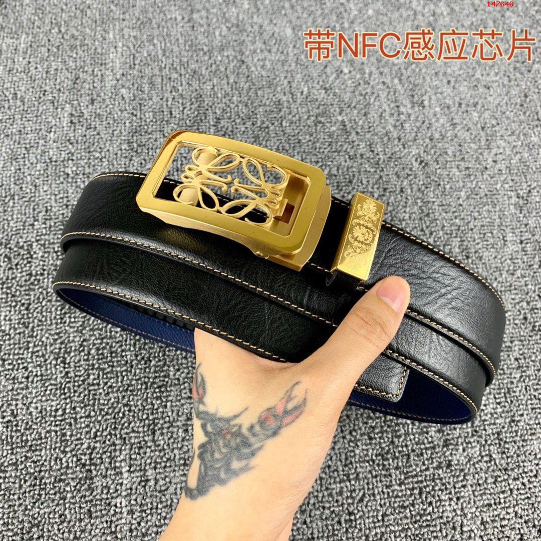 罗意威NFC扫描皮带尾部就可链接跳入官方网站高端