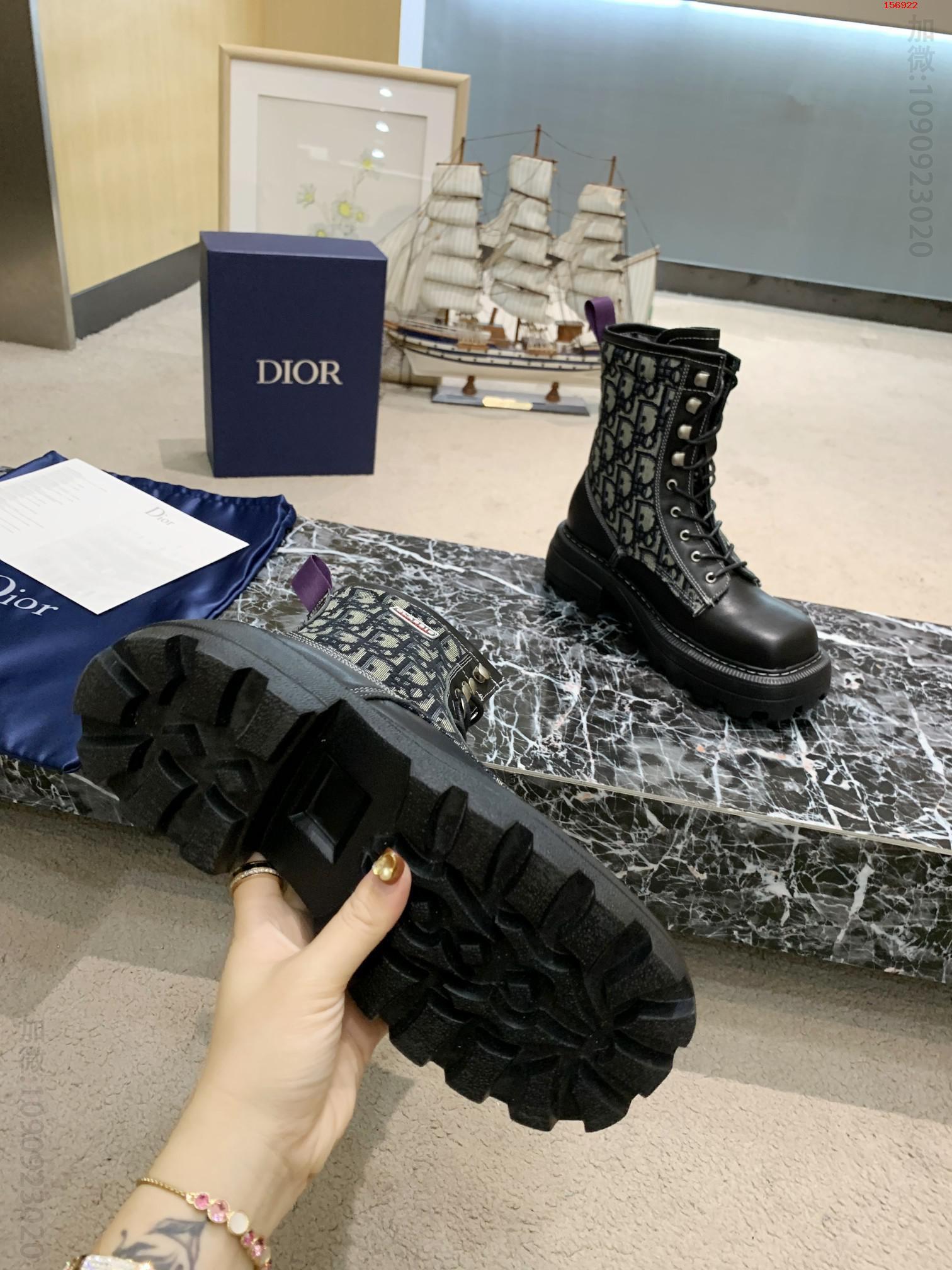 2023Di家新款牛皮增高女矮筒靴女靴增 高仿迪奥女鞋 精仿迪奥女鞋 原版迪奥女鞋 A货迪奥女鞋 