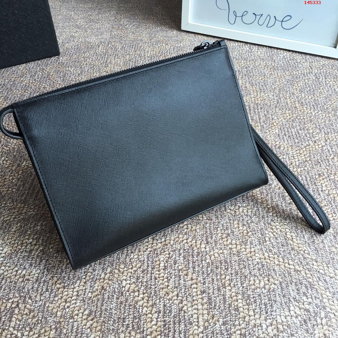 P家出新款手包2NE009终于岀货了黑 高仿品牌手拿包/钱包 
