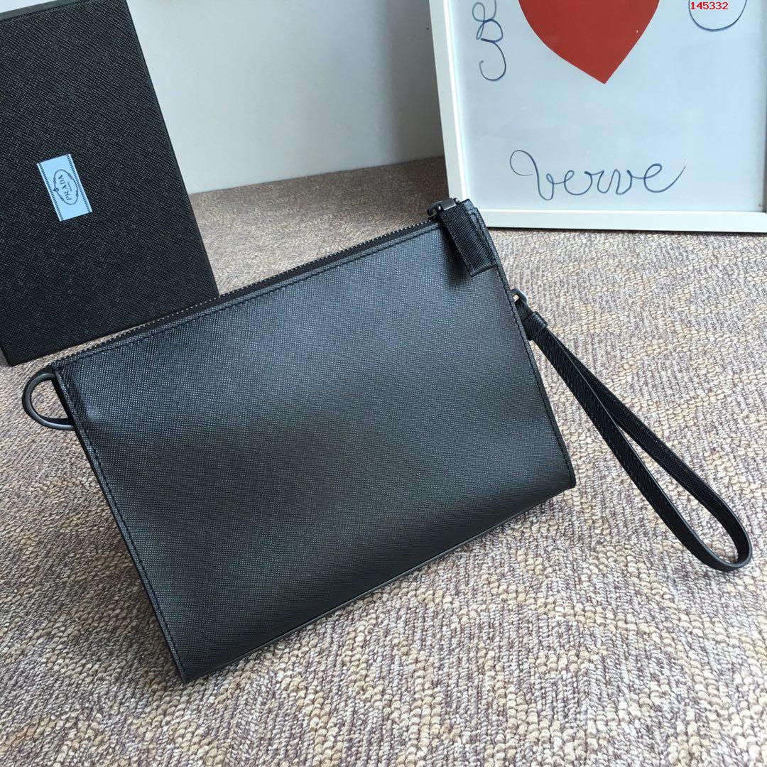 P家出新款手包2NE009终于岀货了黑 高仿品牌手拿包/钱包 