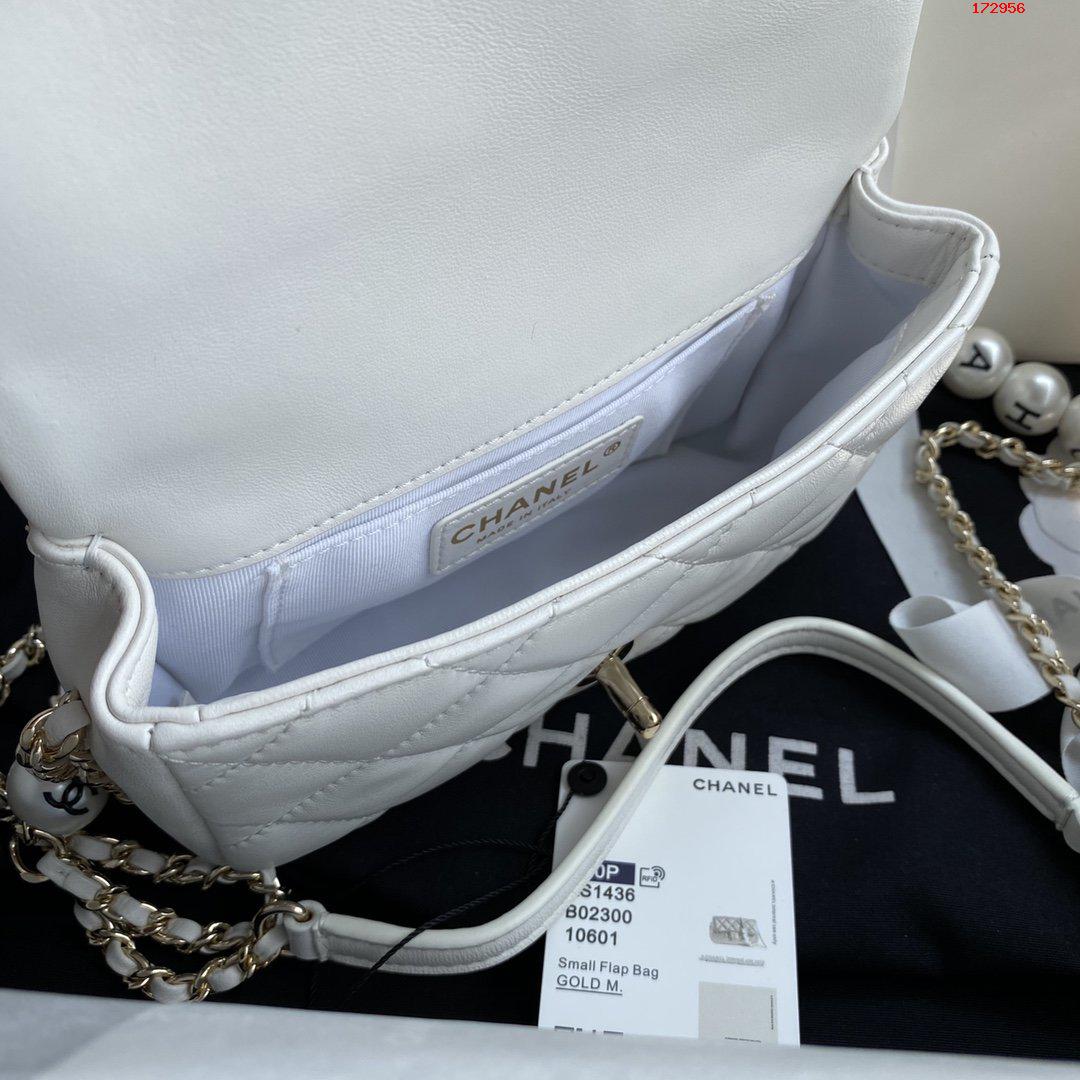 Chanel 白色 cf珍珠包 高仿香奈儿珍珠包 AS1436