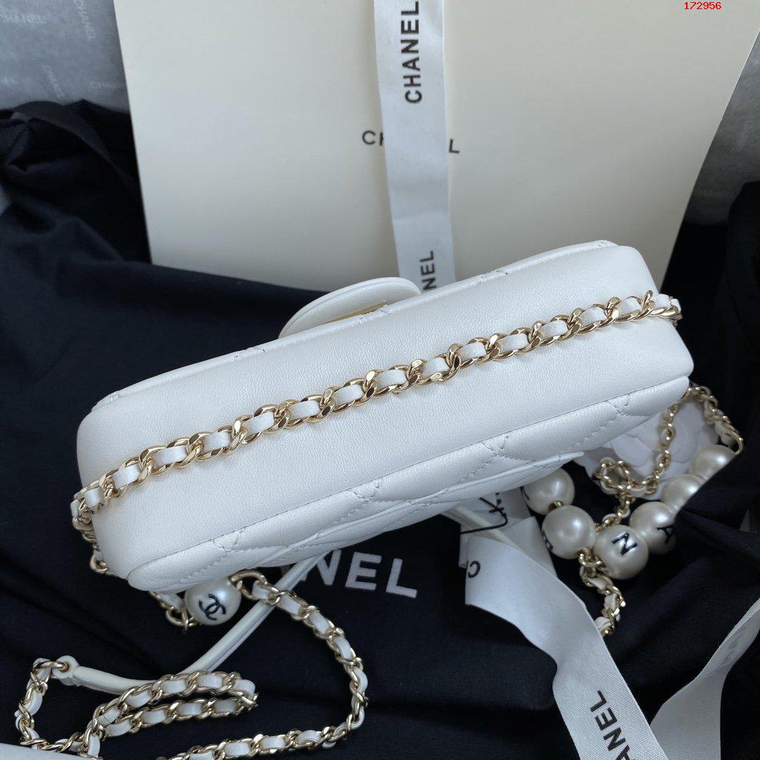 Chanel 白色 cf珍珠包 高仿香奈儿珍珠包 AS1436