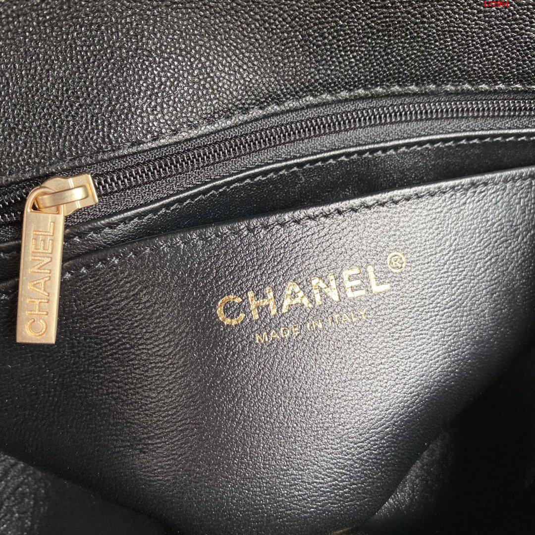 Chanel 2023早春最新限量版Mini CF典菱格口盖包 高仿香奈儿口盖包 AS2431