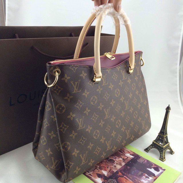 LV老花 LV Louis Vuitton 路易·威登 女士Pallas系列草原色手袋 高仿LV M40908