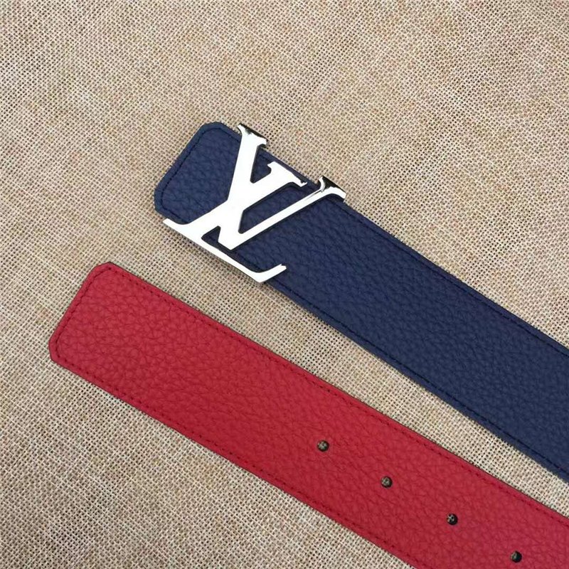 LV男士皮带/腰带 LV皮带 原单品质 专柜新包装 进口牛皮 手工缝线 双面可用 红色 高仿LV 2408982