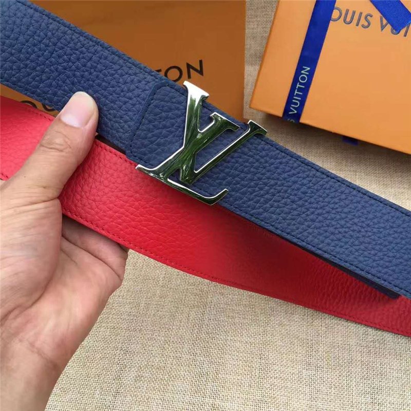 LV男士皮带/腰带 LV皮带 原单品质 专柜新包装 进口牛皮 手工缝线 双面可用 红色 高仿LV 2408982