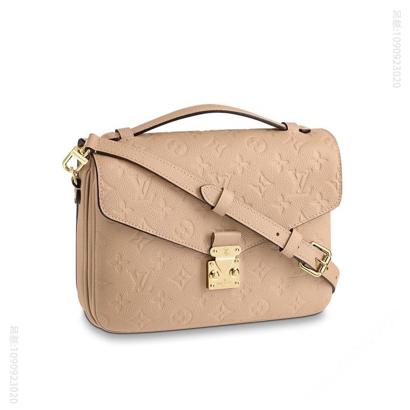 LV LV Pochette Metis 手袋 LV全皮压花女包 LV邮差包 LV空姐包 杏色 高仿路易威登包包 一比一原单LV女包 M44245