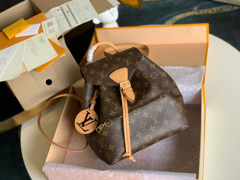 M45501 LV Montsouris 双肩包 Monogram 帆布背包