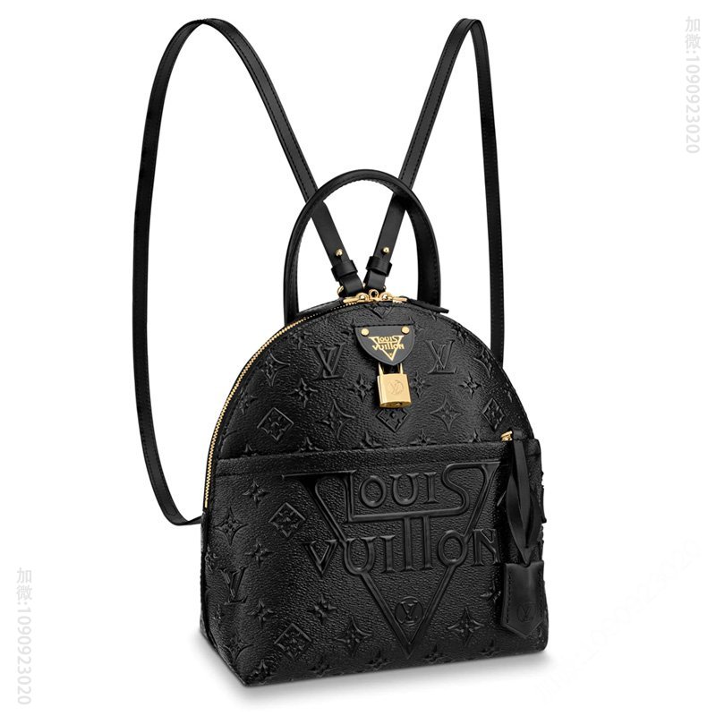 M44945 LV MOON 双肩包 Monogram Midnight 压纹帆布女包 LV背包
