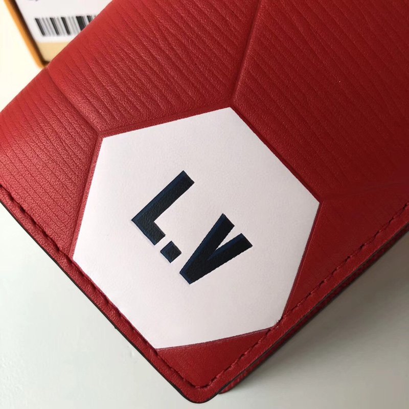 LV钱包 LV 口袋钱夹 LV2023世界杯官方授权系列 LV钱包 LV卡包 红色 原单路易威登钱夹 A货LV钱夹 M63226