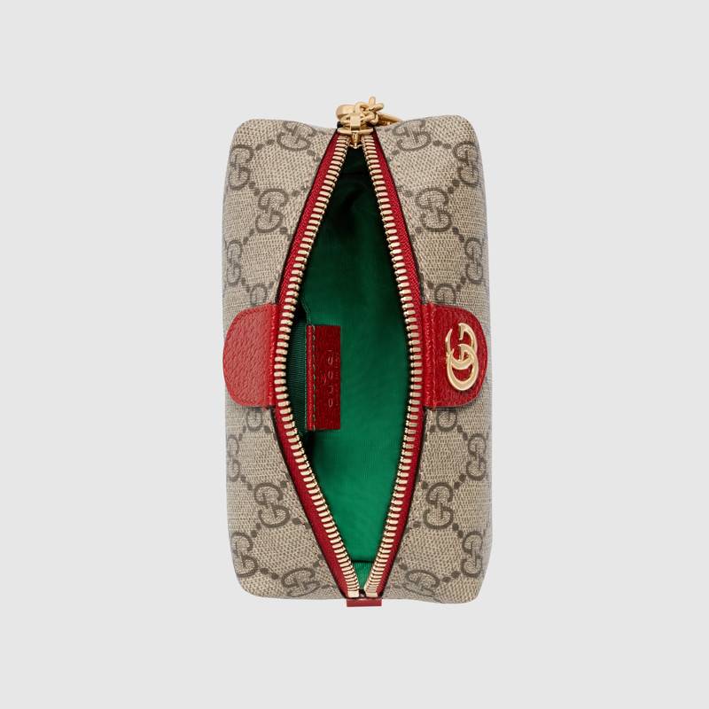 古驰 Gucci Ophidia系列 小号 GG Supreme高级人造帆布 化妆包 高仿古奇 548394