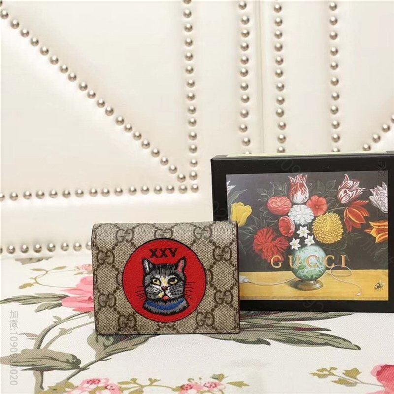 506277 Gucci钱包 Gucci时尚休闲钱夹 古驰女士短款钱包 狗头...