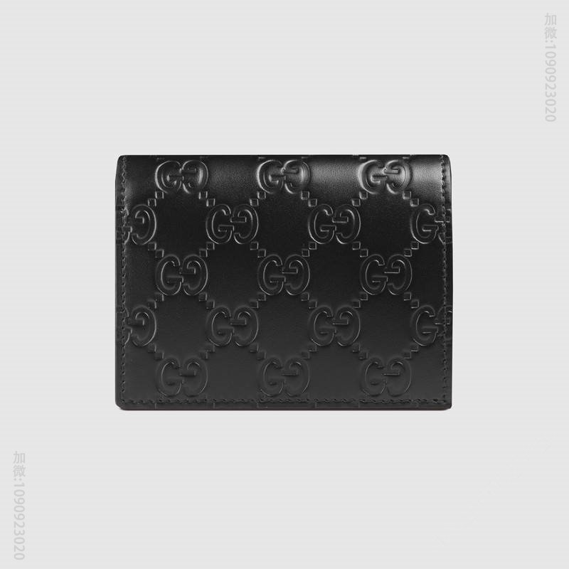 410120 Gucci钱包 Gucci全皮钱包 古奇短款钱包 时尚休闲Gucci男包 黑色