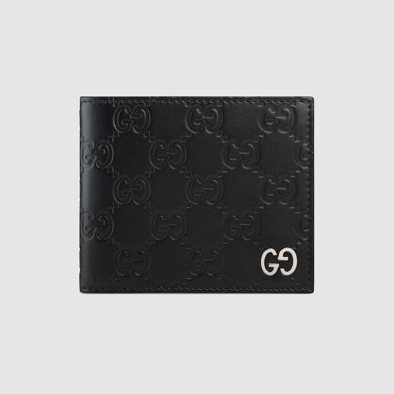 473916 Gucci皮夹 最新款 进口高档 古驰男士钱包 Gucci钱包 Gucci短款钱包 黑色