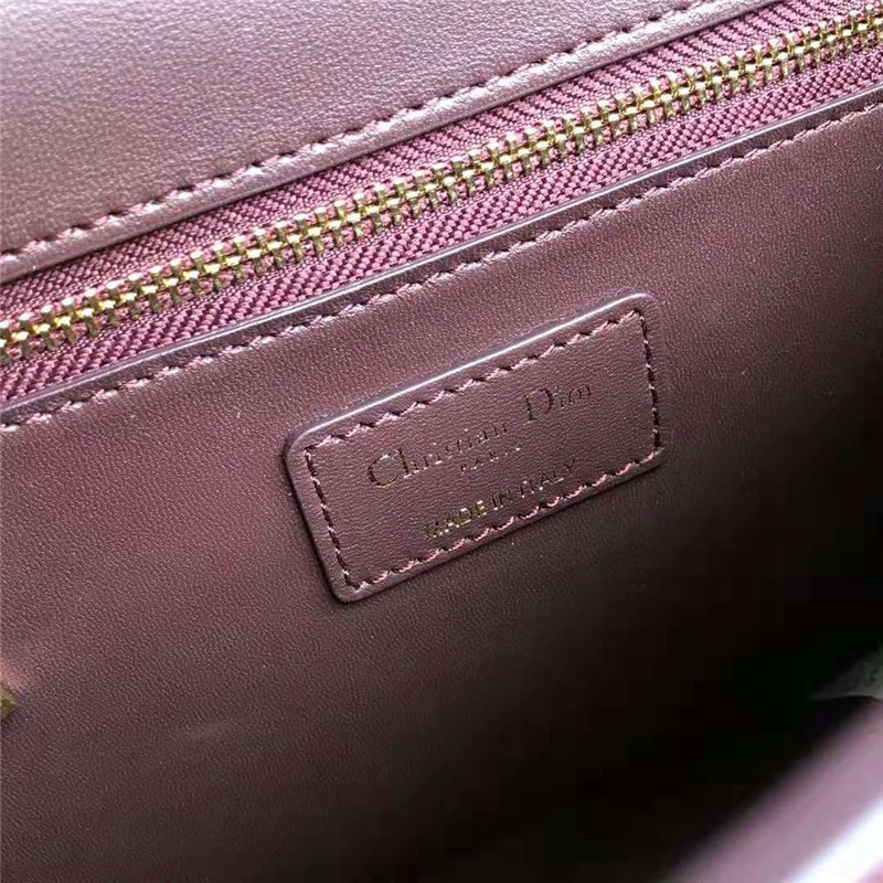 迪奥女包 Dior 30 Montaigne 原色光滑牛皮 翻盖式 迪奥手提包 Dior肩包 深紫色 原单迪奥 M9203