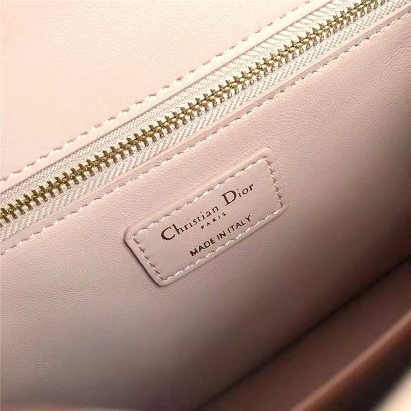 迪奥女包 Dior 30 Montaigne 原色光滑牛皮 翻盖式 迪奥手提包 Dior肩包 粉色 原单迪奥 M9203