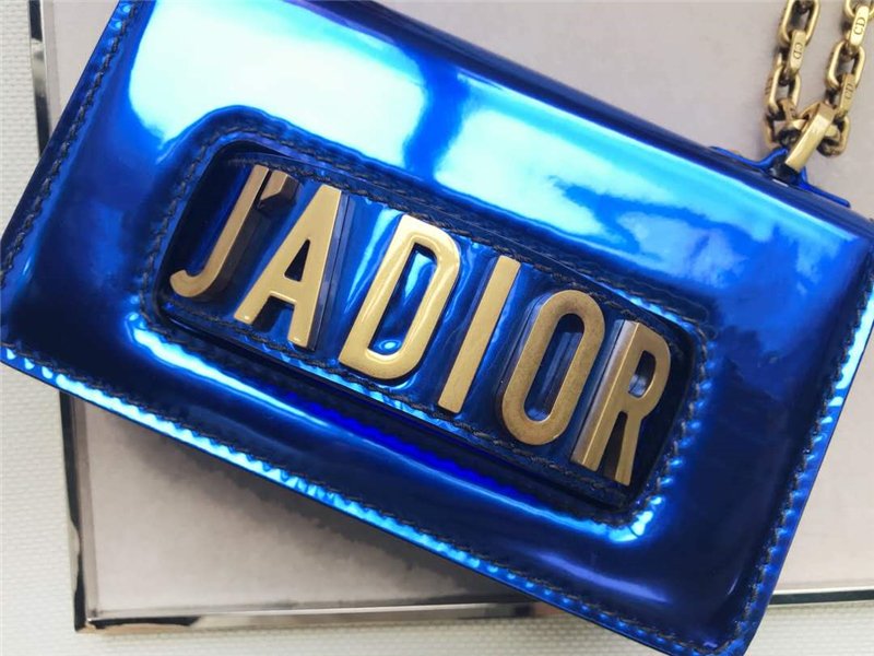 迪奥女包 迪奥女包 Dior包包 迪奥链条包 Jadolr Dior小牛皮包 蓝色 高仿迪奥女包 S9002