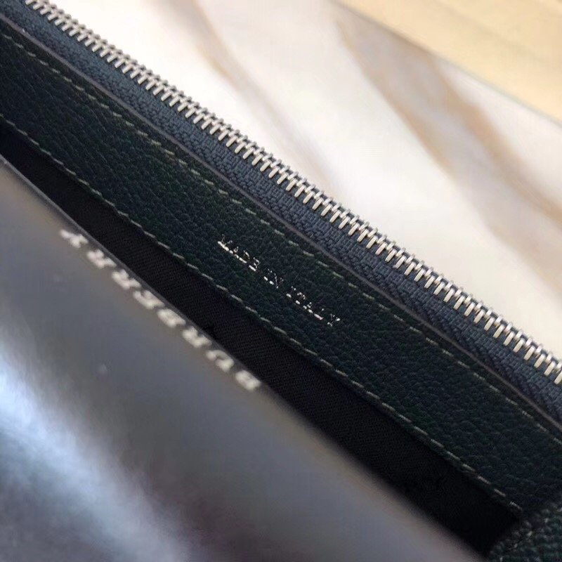 巴宝莉女包 Burberry Vintage 格纹 拼皮革 钱夹背包 绿色 巴宝莉女包 原单巴宝莉 40767831