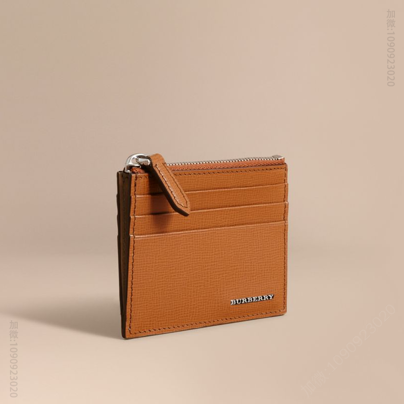 40522281 Burberry 巴宝莉 London 皮革 拉链开合 卡片夹 棕褐色