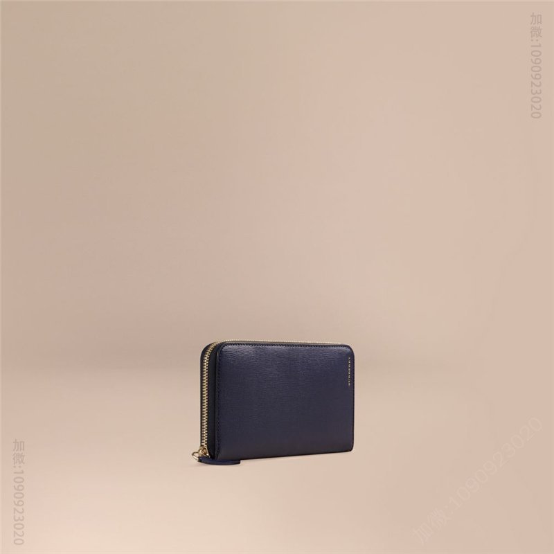 39975901 Burberry巴宝莉 London 皮革 巴宝莉钱包 全拉链钱夹 深海军蓝