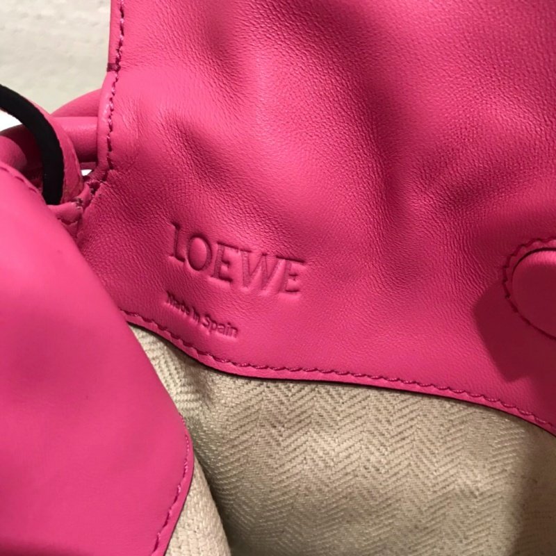 罗意威女包 Loewe MINI FLAMENCO KNOT绳结系列手拿包 粉色 原单罗意威女包 