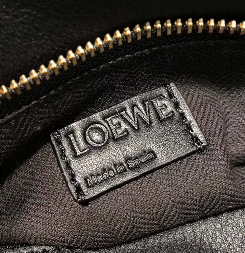 罗意威女包 Loewe罗意威 Puzzle 编织款 拼接几何包 手提肩包 黑色 高仿罗意威女包 