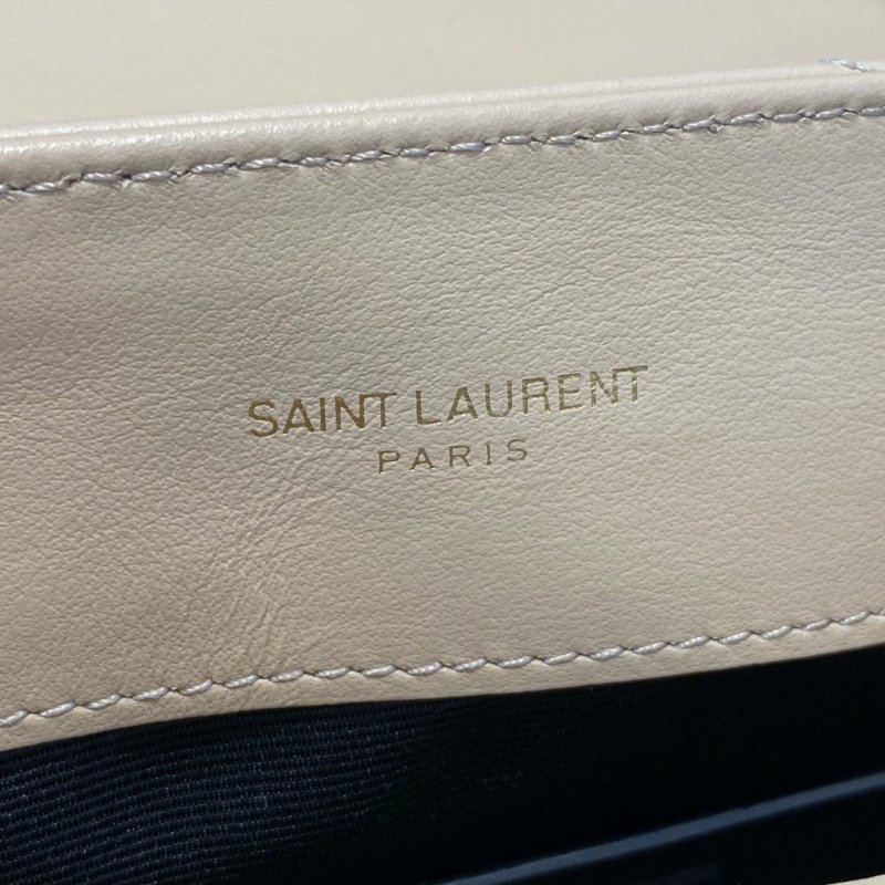 圣罗兰女包 YSL圣罗兰 Saint Laurent LOULOU小号“Y”型绗缝皮革手袋 杏色金扣 原单圣罗兰包包 