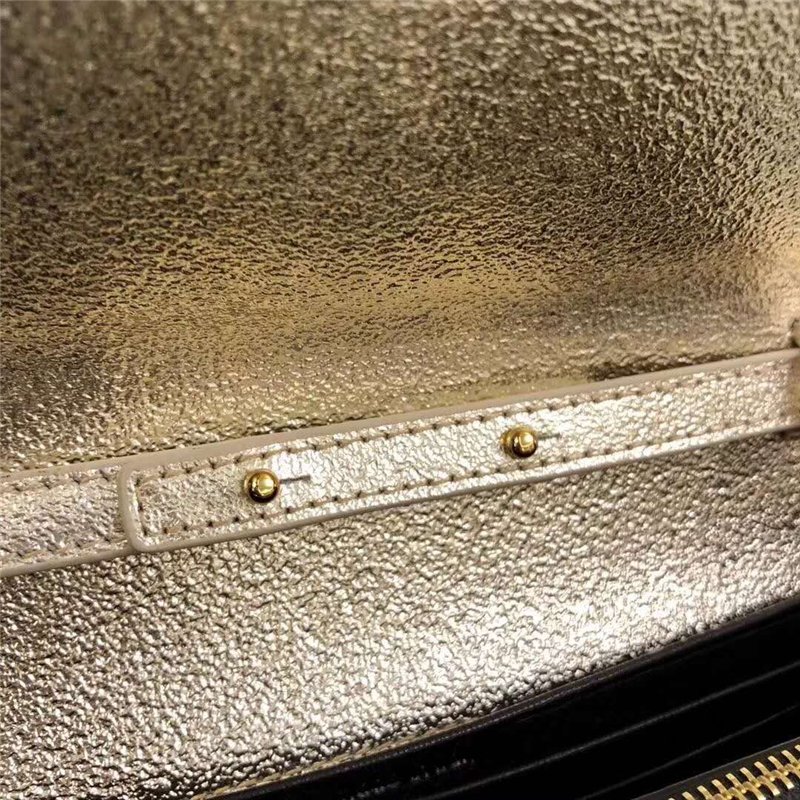 圣罗兰 YSL圣罗兰 最新材质 钻石纹 金属皮 星扣 链条包 金色 原单圣罗兰女包 