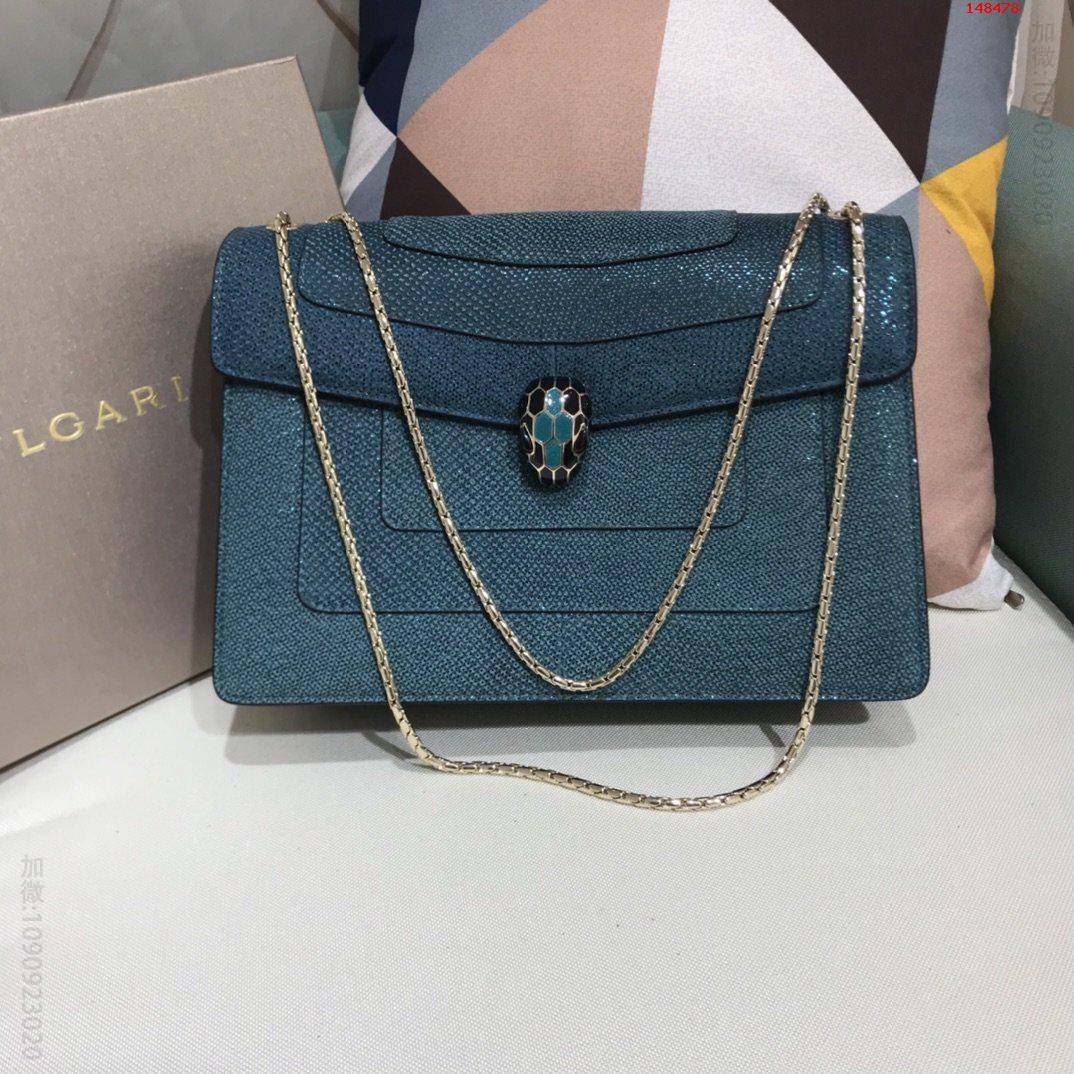 Bvlgari2023年最新限量款水蛇皮蛇头包包首发上