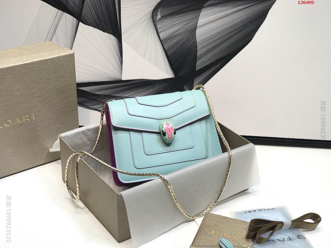 20cm单层【Bvlgari】宝格丽专柜春夏新款配色包包 高