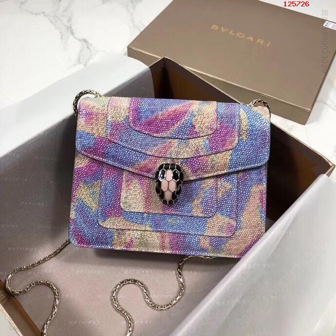 【Bvlgari】宝格丽专柜新品限量款水蛇皮单层蛇头包