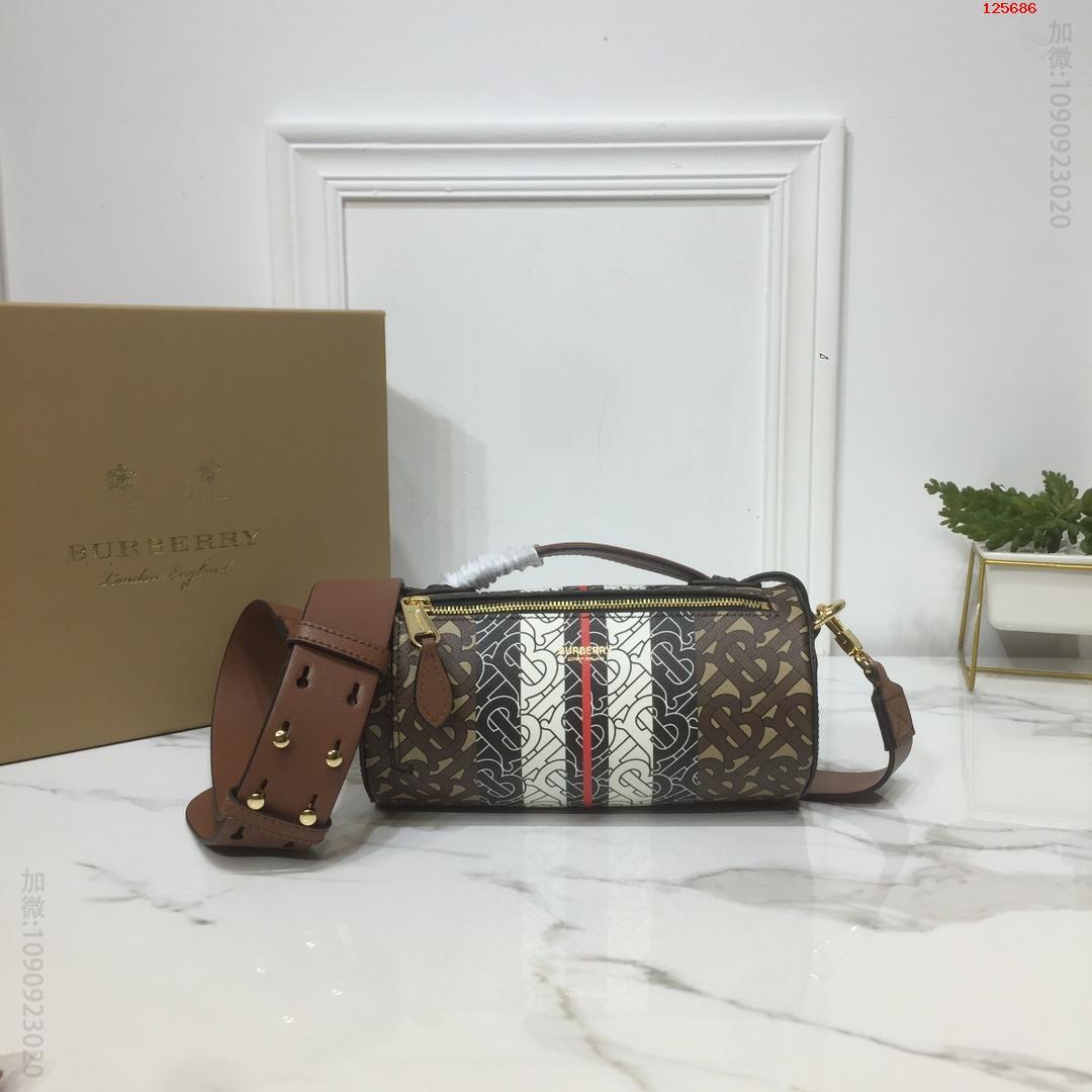 【Burberry】巴宝莉专柜新品精巧圆柱形巴瑞尔包