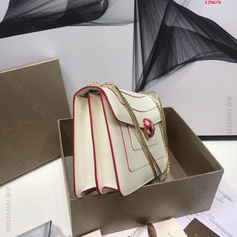 【Bvlgari】宝格丽专柜新款Serpenti珐琅双层蛇头包
