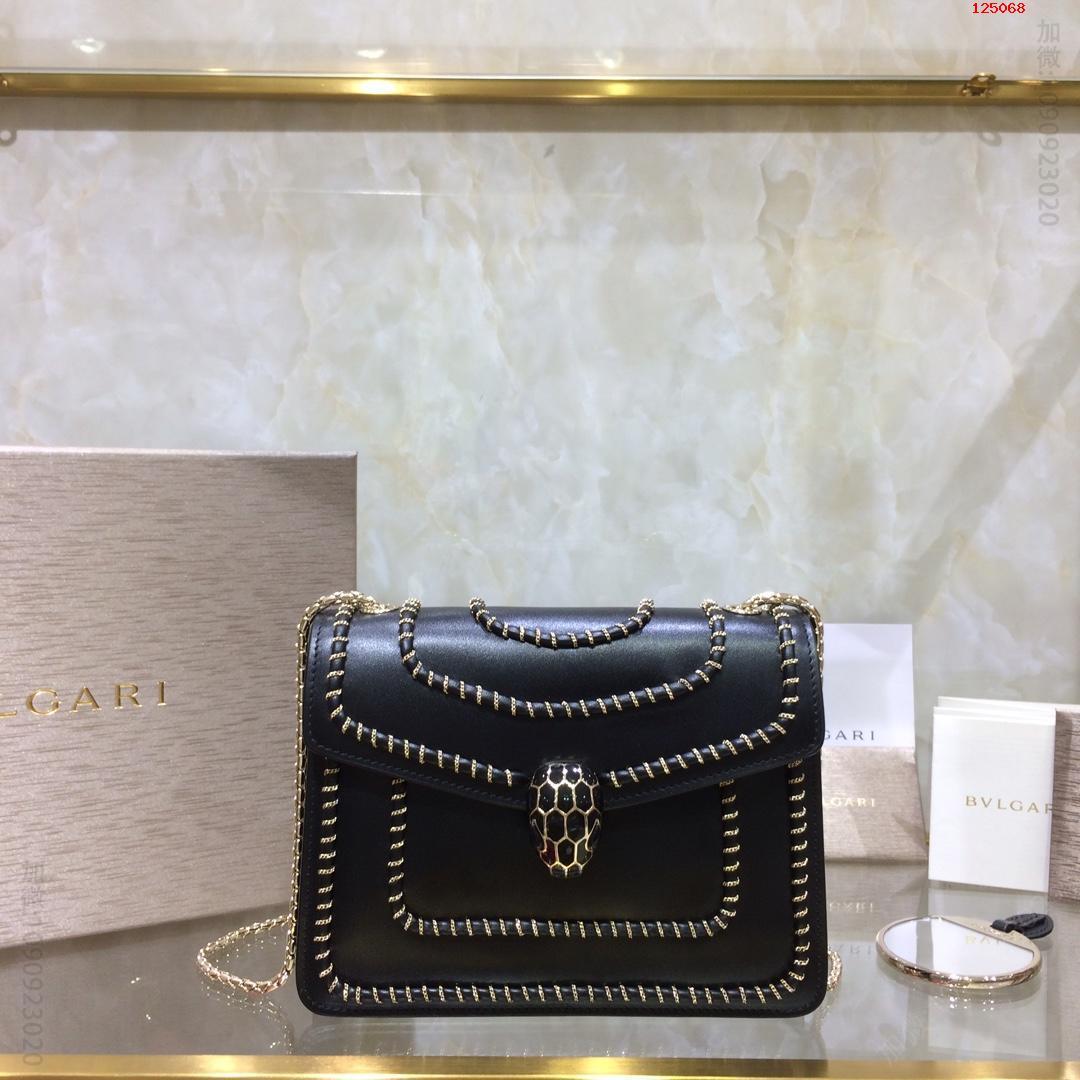 20cm单层【Bvlgari】宝格丽专柜最新穿链限量款蛇头小方包