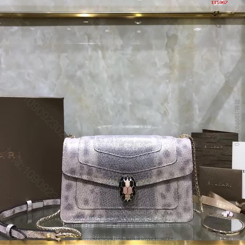 宝格丽Bvlgari2023年最新限量款水蛇皮蛇头包包