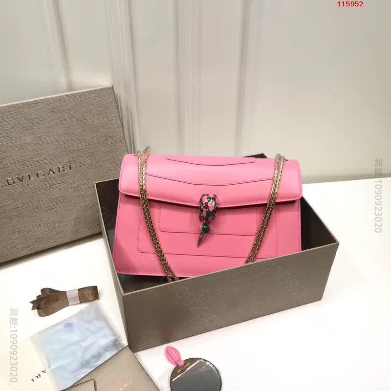 【BVLGARI】宝格丽专柜新款Serpenti珐琅双层蛇头包