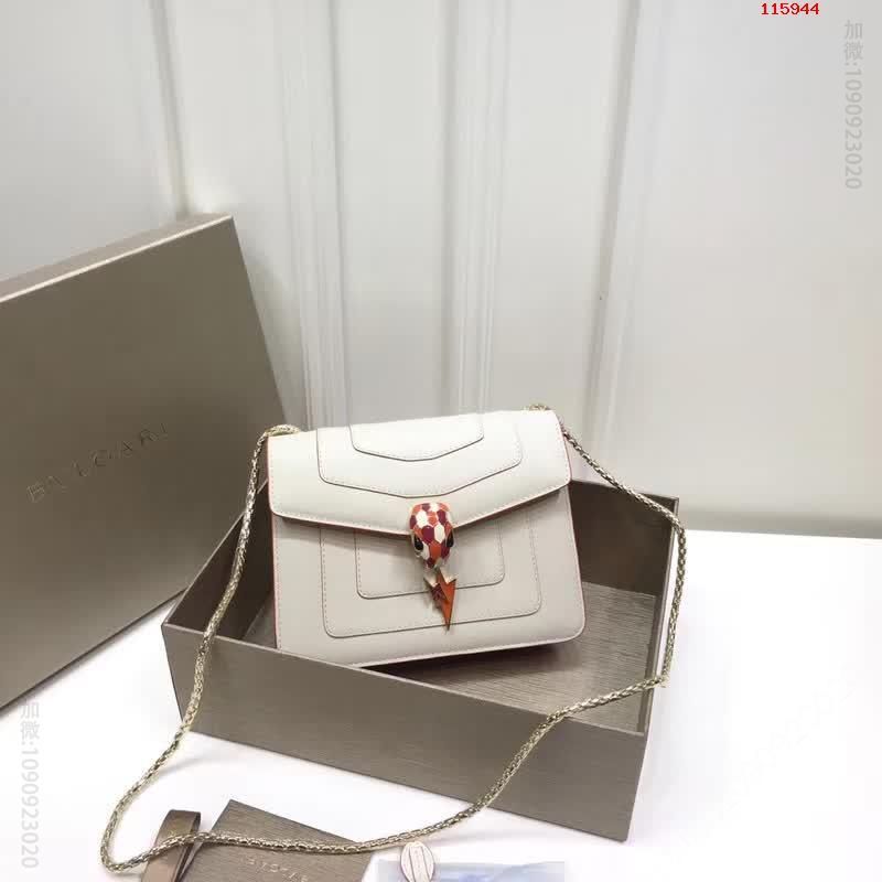 【BVLGARI】宝格丽专柜最新闪电吊坠限量款单层蛇头包